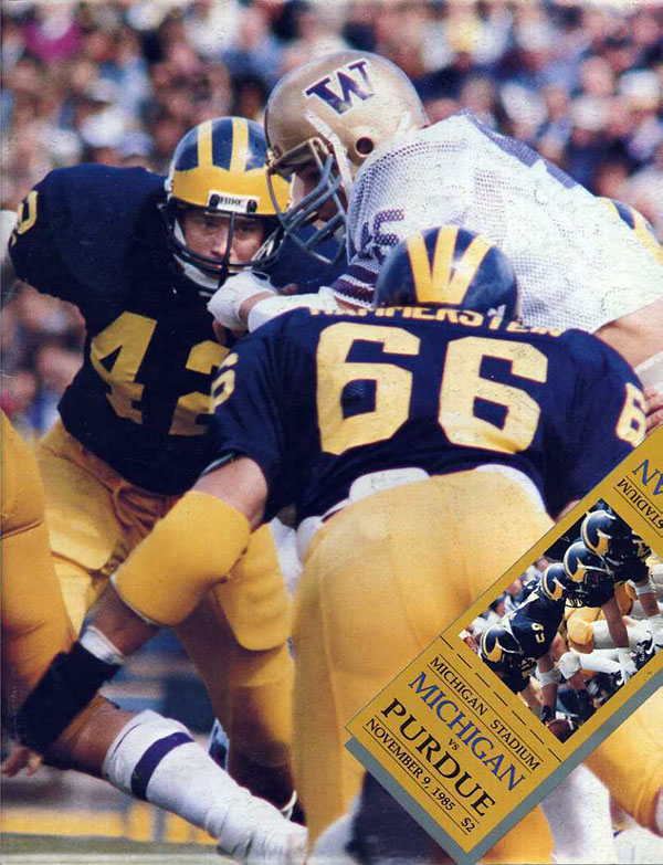 College Football Program: Michigan Wolverines vs. Purdue Boilermakers (November 9, 1985)