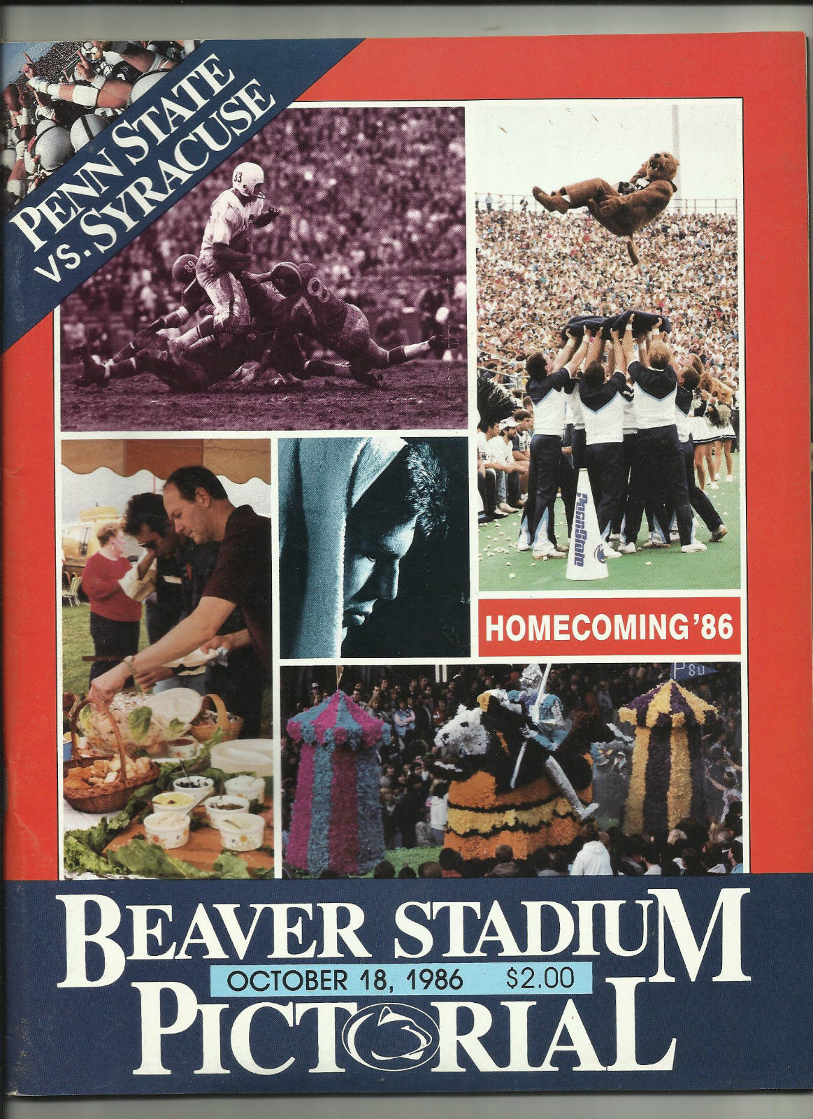 College Football Program: Penn State Nittany Lions vs. Syracuse Orangemen (October 18, 1986)