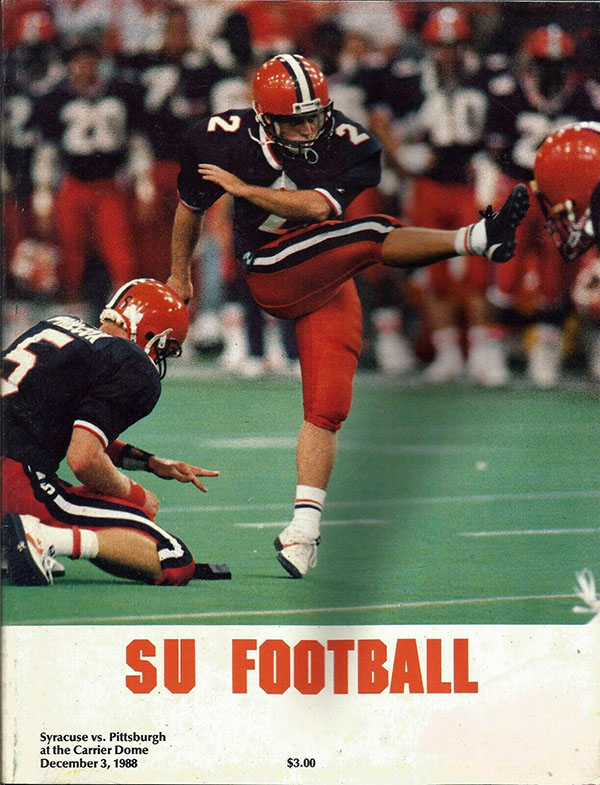 College Football Program: Syracuse Orangemen vs. Pittsburgh Panthers (December 3, 1988)