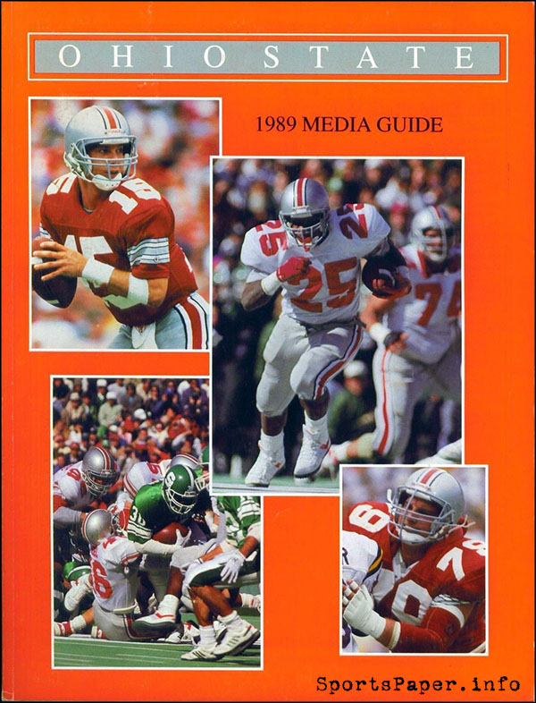 College Football Media Guide: Ohio State Buckeyes (1989)