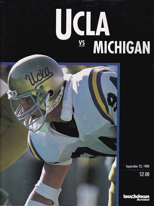 College Football Program: UCLA Bruins vs. Michigan Wolverines (September 23, 1989)