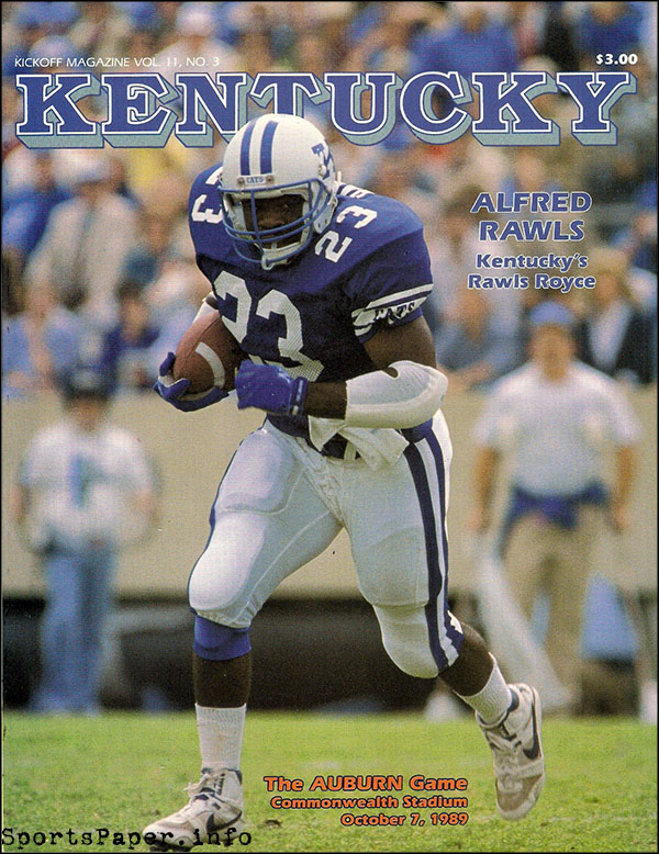 College Football Program: Kentucky Wildcats vs. Auburn Tigers (October 7, 1989)