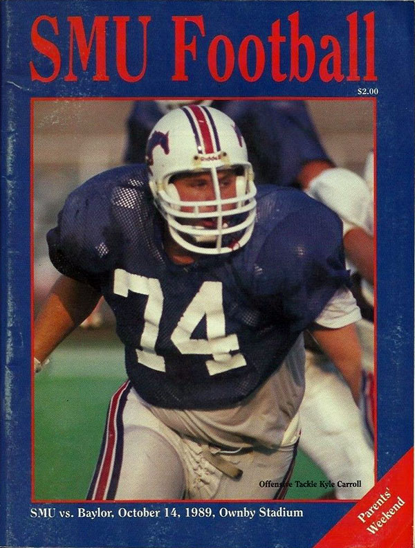 College Football Program: SMU Mustangs vs. Baylor Bears (October 14, 1989)