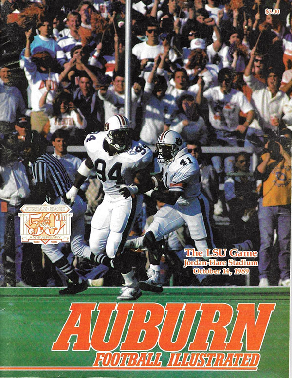 College Football Program: Auburn Tigers vs. LSU Tigers (October 14, 1989)