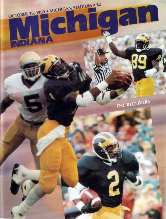 College Football Program: Michigan Wolverines vs. Indiana Hoosiers (October 28, 1989)