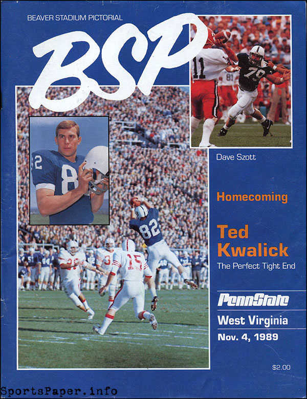 College Football Program: Penn State Nittany Lions vs. West Virginia Mountaineers (November 4, 1989)