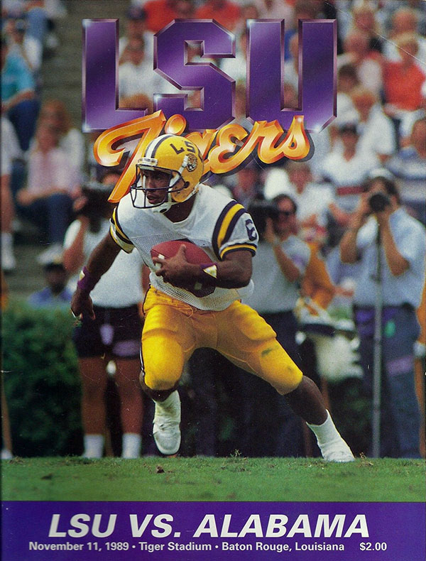 College Football Program: LSU Tigers vs. Alabama Crimson Tide (November 11, 1989)