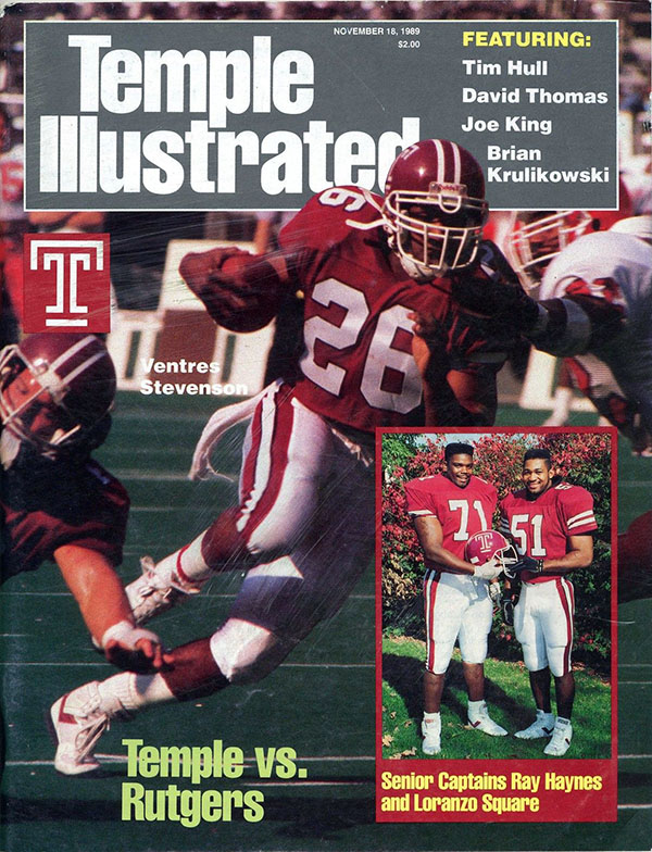 College Football Program: Temple Owls vs. Rutgers Scarlet Knights (November 18, 1989)