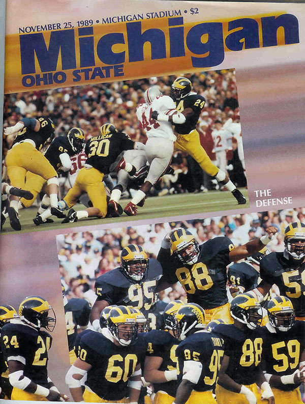 College Football Program: Michigan Wolverines vs. Ohio State Buckeyes (November 25, 1989)