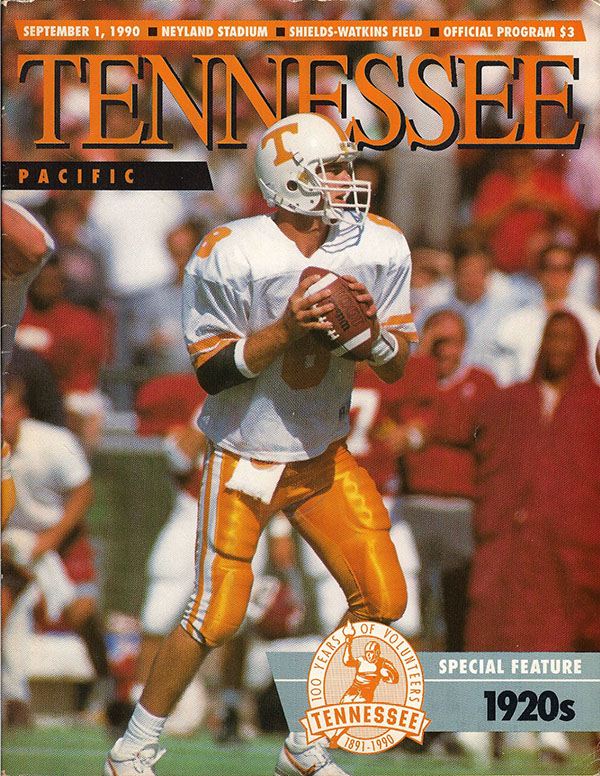 College Football Program: Tennessee Volunteers vs. Army Black Knights (September 1, 1990)