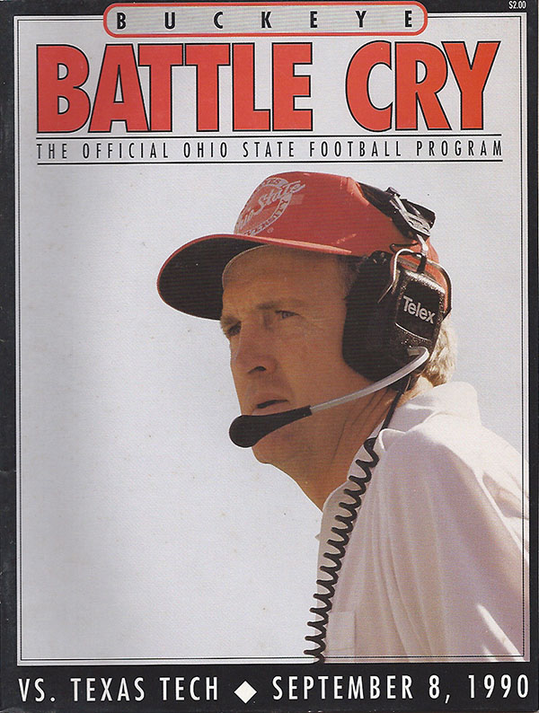 College Football Program: Ohio State Buckeyes vs. Texas Tech Red Raiders (September 8, 1990)