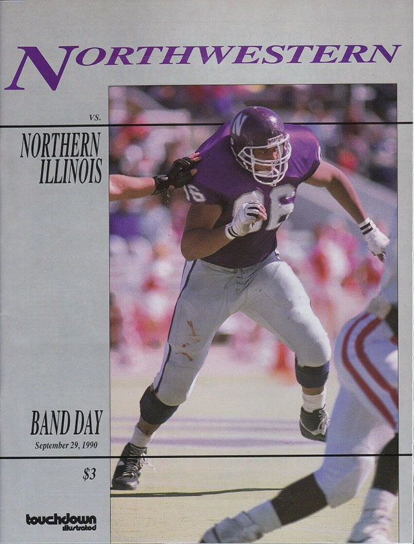 College Football Program: Northwestern Wildcats vs. Northern Illinois Huskies (September 29, 1990)