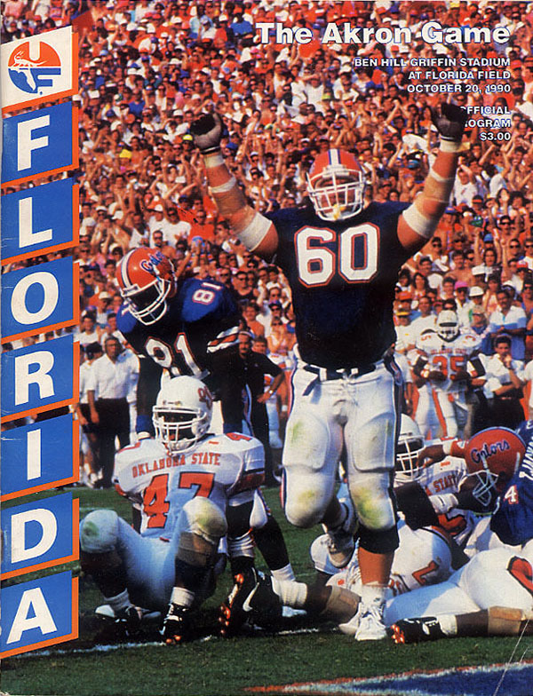 College Football Program: Florida Gators vs. Akron Zips (October 20, 1990)