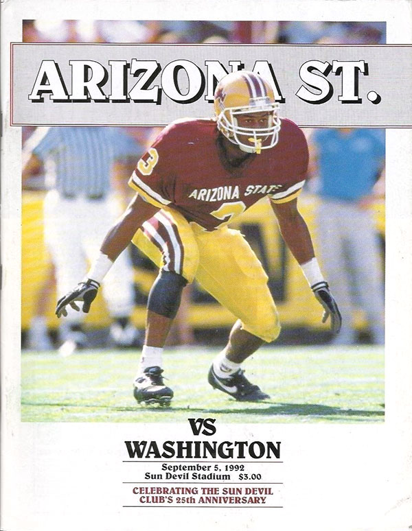 College Football Program: Arizona State Sun Devils vs. Washington Huskies (September 5, 1992)