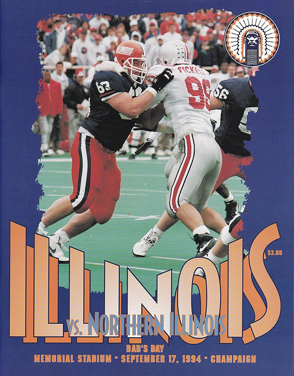 College Football Program: Illinois Fighting Illini vs. Northern Illinois Huskies (September 17, 1994)