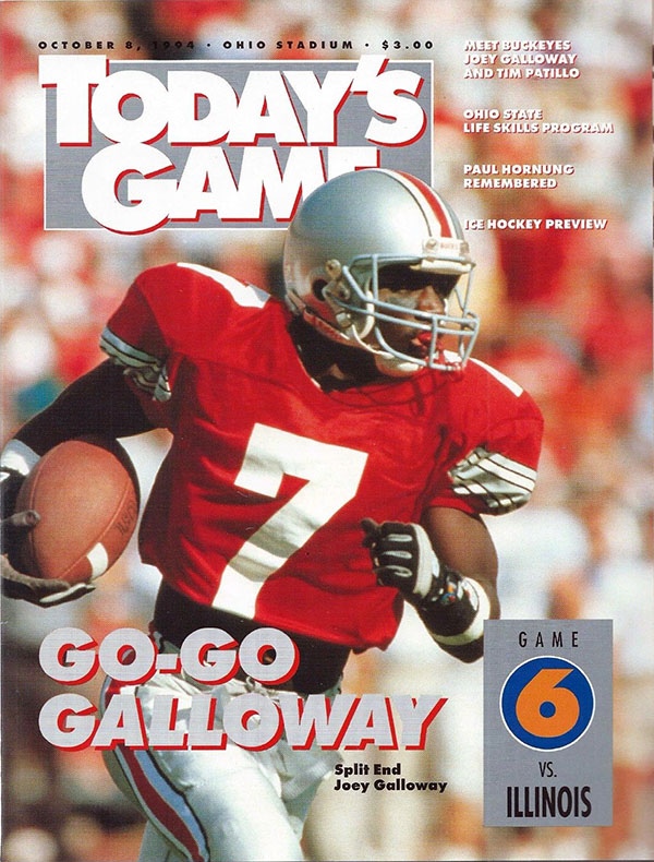 College Football Program: Ohio State Buckeyes vs. Illinois Fighting Illini (October 8, 1994)