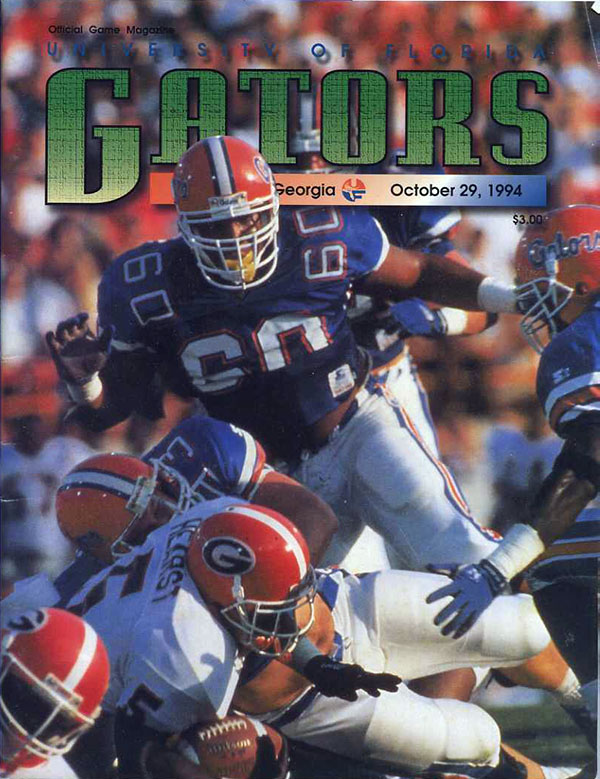 College Football Program: Florida Gators vs. Georgia Bulldogs (October 29, 1994)