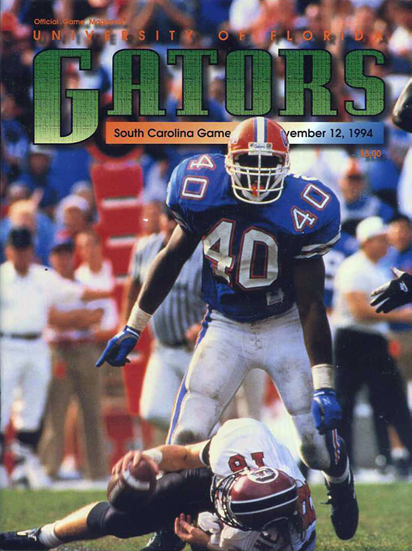 College Football Program: Florida Gators vs. South Carolina Gamecocks (November 12, 1994)