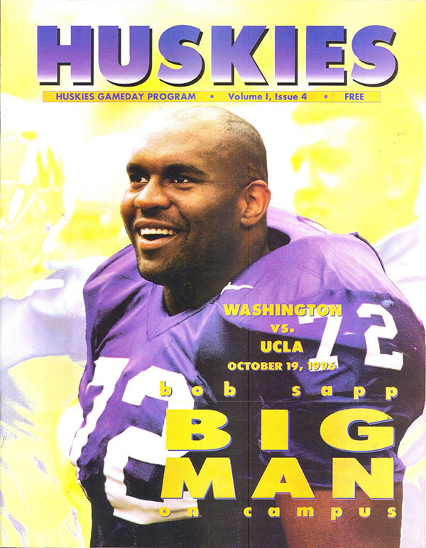 College Football Program: Washington Huskies vs. UCLA Bruins (October 19, 1996)