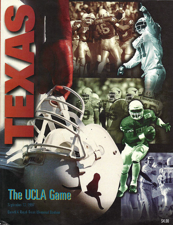 College Football Program: Texas Longhorns vs. UCLA Bruins (September 13, 1997)