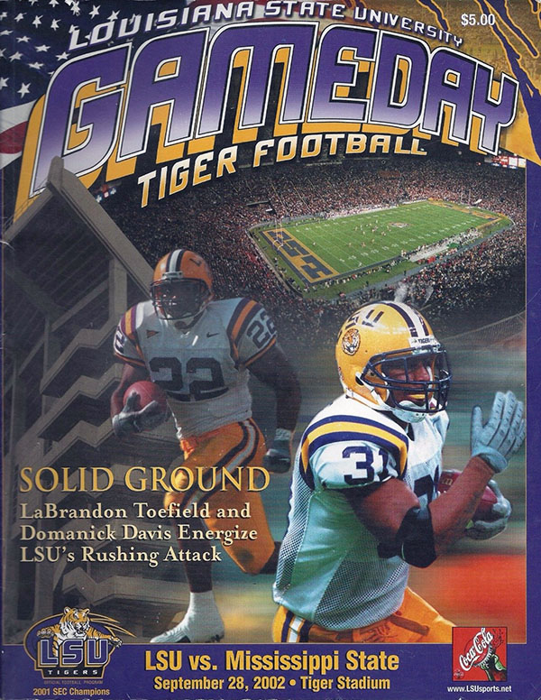 College Football Program: LSU Tigers vs. Mississippi State Bulldogs (September 28, 2002)