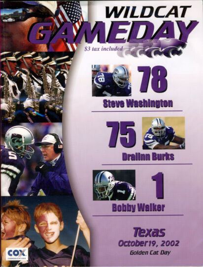 College Football Program: Kansas State Wildcats vs. Texas Longhorns (October 19, 2002)