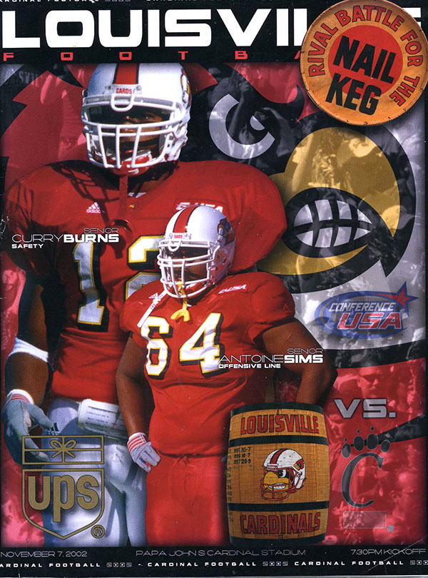 College Football Program: Louisville Cardinals vs. Cincinnati Bearcats (November 7, 2002)