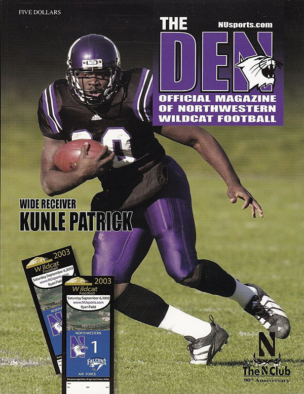 College Football Program: Northwestern Wildcats vs. Air Force Falcons (September 6, 2003)