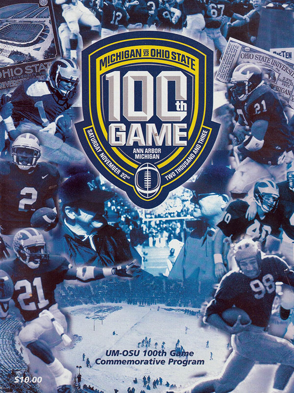 College Football Program: Michigan Wolverines vs. Ohio State Buckeyes (November 22, 2003)