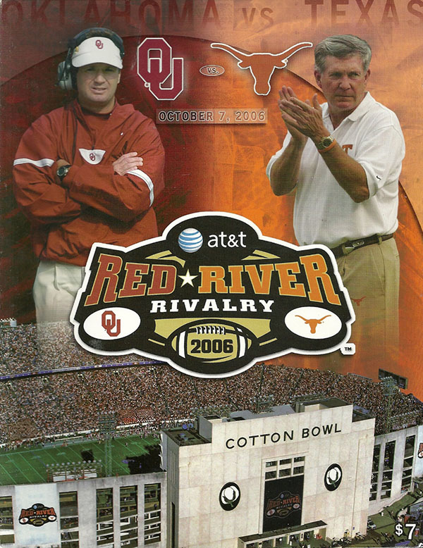 College Football Program: Texas Longhorns vs. Oklahoma Sooners (October 7, 2006)