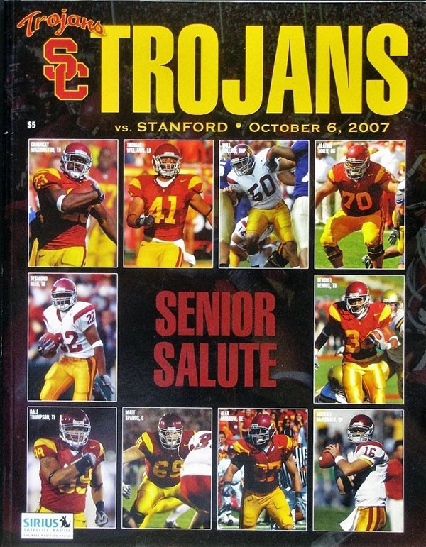 College Football Program: USC Trojans vs. Stanford Cardinal (October 6, 2007)