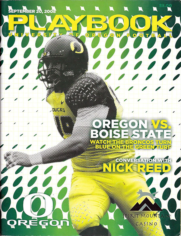 College Football Program: Oregon Ducks vs. Boise State Broncos (September 20, 2008)