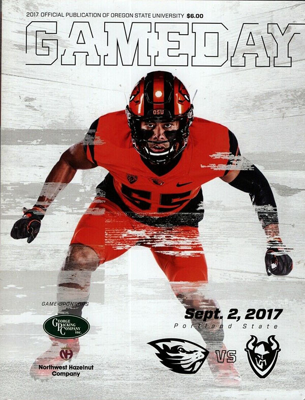 College Football Program: Oregon State Beavers vs. Portland State Vikings (September 2, 2017)