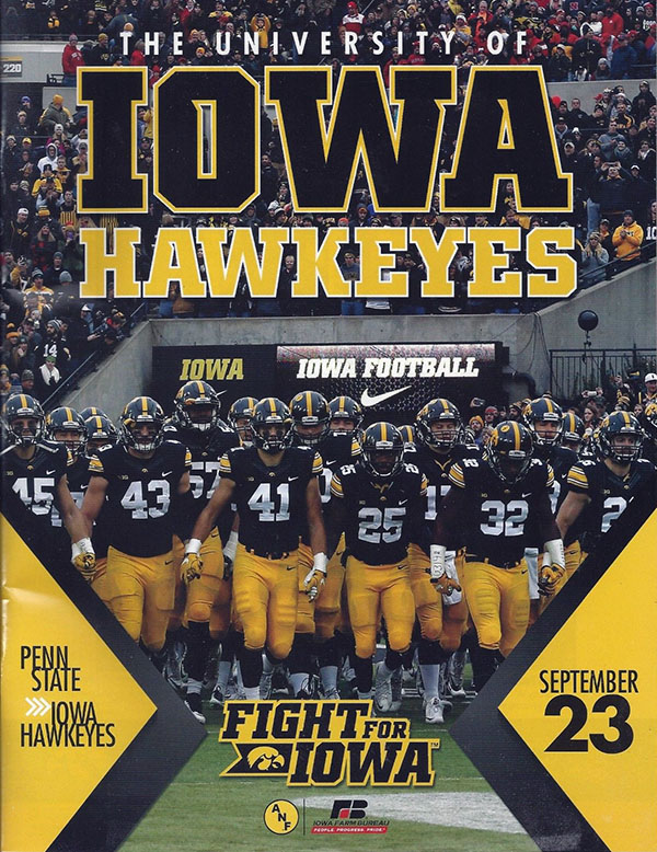 College Football Program: Iowa Hawkeyes vs. Penn State Nittany Lions (September 23, 2017)