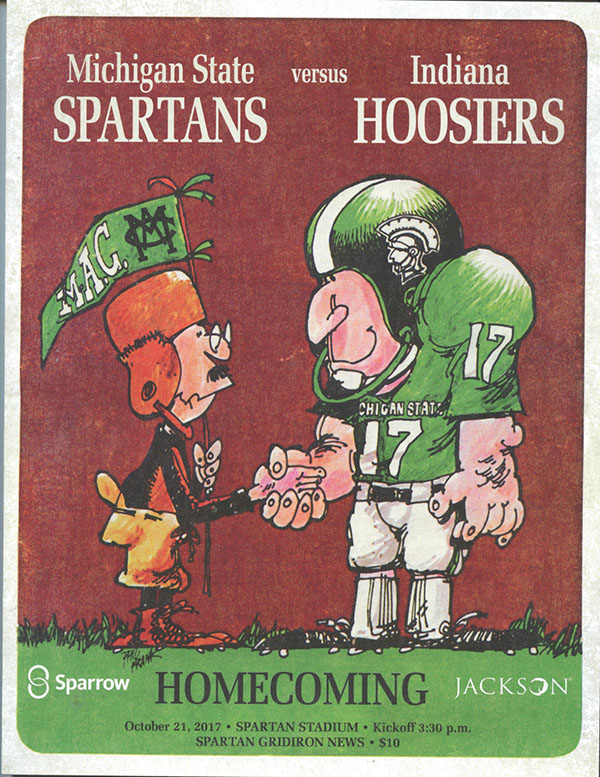 College Football Program: Michigan State Spartans vs. Indiana Hoosiers (October 21, 2017)