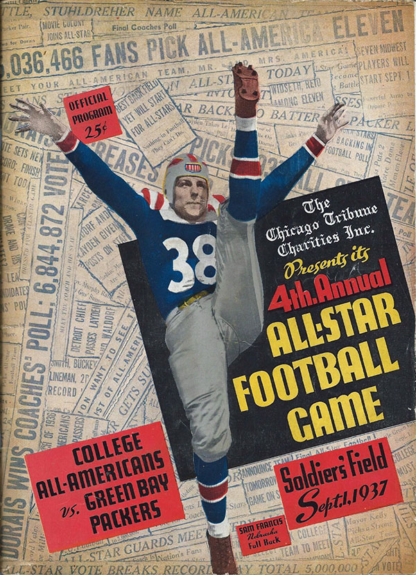 NFL Program: College All-Stars vs. Green Bay Packers (September 1, 1937)