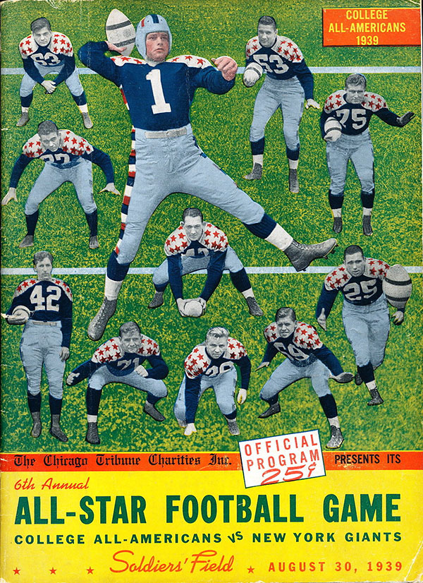 NFL Program: College All-Stars vs. New York Giants (August 30, 1939)