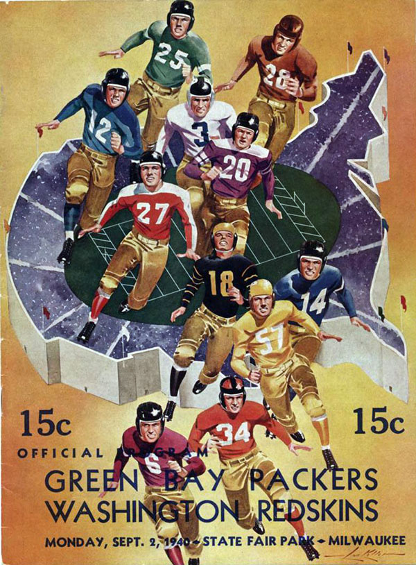 NFL Program: Green Bay Packers vs. Washington Redskins (September 2, 1940)