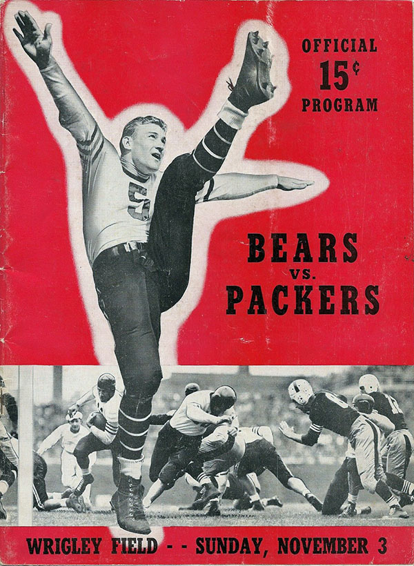 NFL Program: Chicago Bears vs. Green Bay Packers (November 3, 1940)