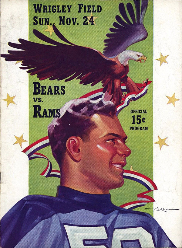 NFL Program: Chicago Bears vs. Cleveland Rams (November 24, 1940)