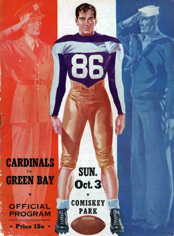 NFL Program: Chicago Cardinals vs. Green Bay Packers (October 3, 1943)