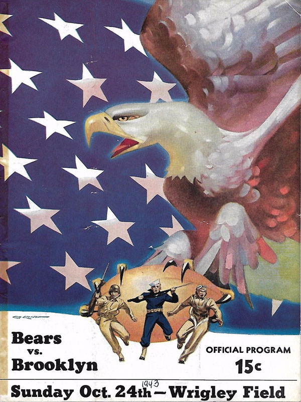 NFL Program: Chicago Bears vs. Brooklyn Dodgers (October 24, 1943)