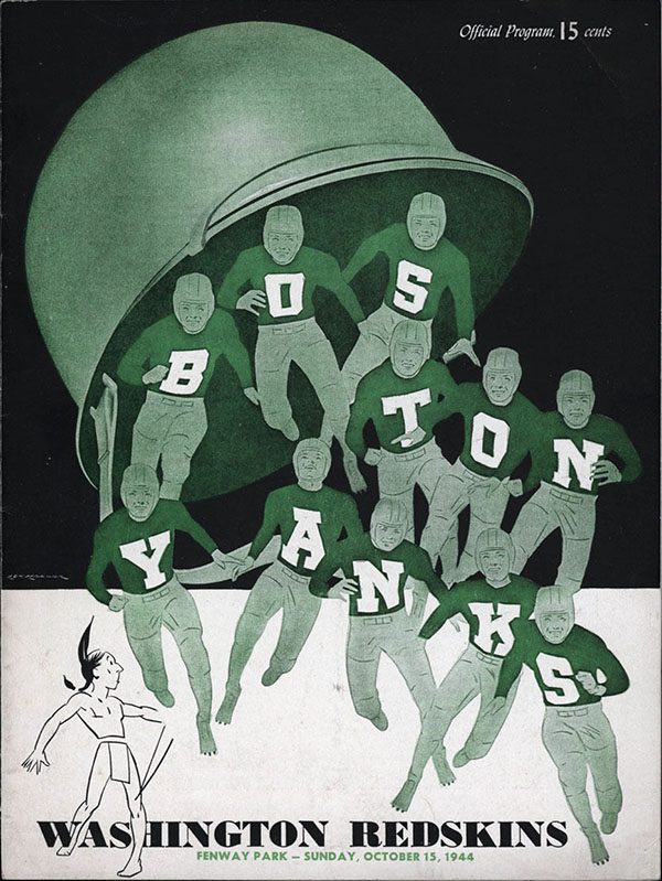 NFL Program: Boston Yanks vs. Washington Redskins (October 15, 1944)