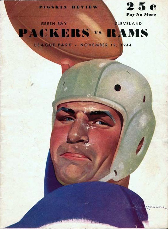 NFL Program: Cleveland Rams vs. Green Bay Packers (November 12, 1944)