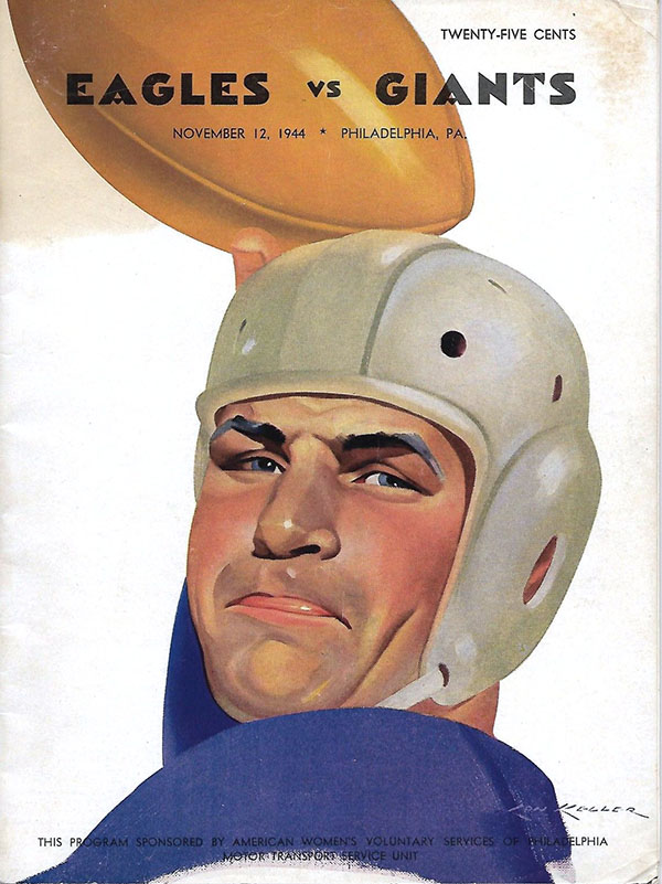 NFL Program: Philadelphia Eagles vs. New York Giants (November 12, 1944)