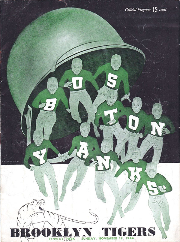 NFL Program: Boston Yanks vs. Brooklyn Tigers (November 19, 1944)