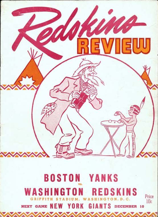 NFL Program: Washington Redskins vs. Boston Yanks (November 26, 1944)