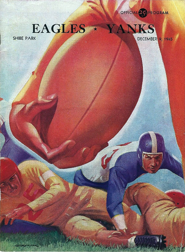 NFL Program: Philadelphia Eagles vs. Boston Yanks (December 9, 1945)