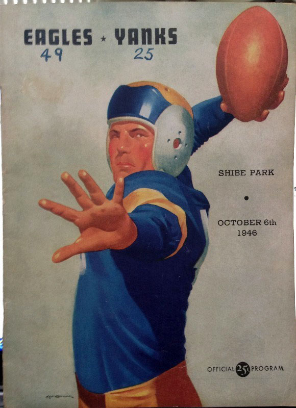 NFL Program: Philadelphia Eagles vs. Boston Yanks (October 6, 1946)