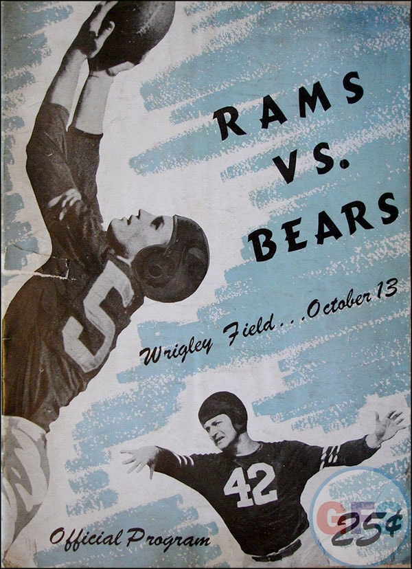 NFL Program: Chicago Bears vs. Los Angeles Rams (October 13, 1946)